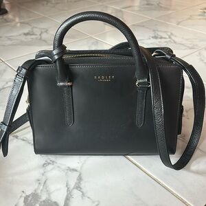 Radley LONDON Black Leather Crossbody with Handles
